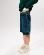 Blue Denim Jorts - Image 3