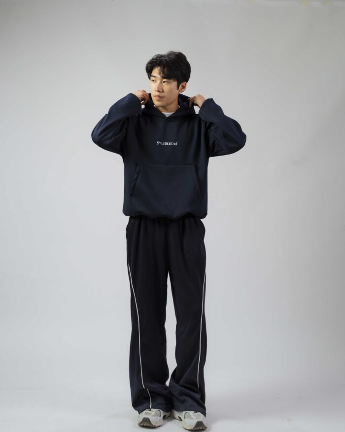 Water Navy Blue Hoodie - Image 1